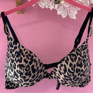 Set of (2) VICTORIA’S SECRET Leopard Print 34B Bra lot Very Sexy EUC